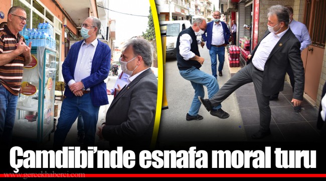 Çamdibi’nde esnafa moral turu