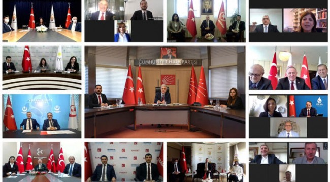 CHP, AK Parti ve MHP ile video konferans aracılığıyla bayramlaştı