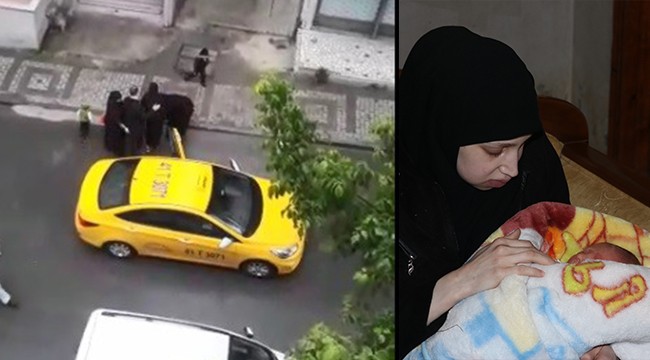 Doğum yapan kadını taksici aracından attı