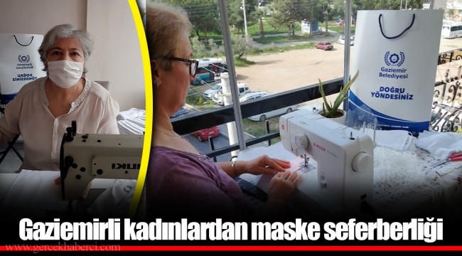 Gaziemirli kadınlardan maske seferberliği