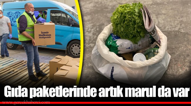 Gıda paketlerinde artık marul da var