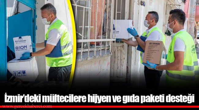 İzmir’deki mültecilere hijyen ve gıda paketi desteği