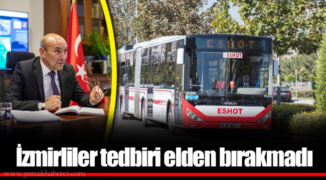  İzmirliler tedbiri elden bırakmadı