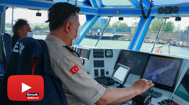 Kılavuz kaptanların korona virüs önlemleri böyle görüntülendi