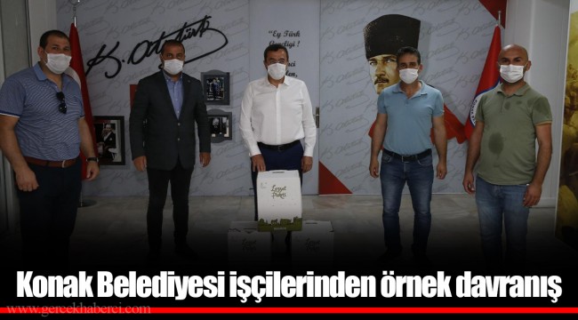 Konak Belediyesi işçilerinden örnek davranış