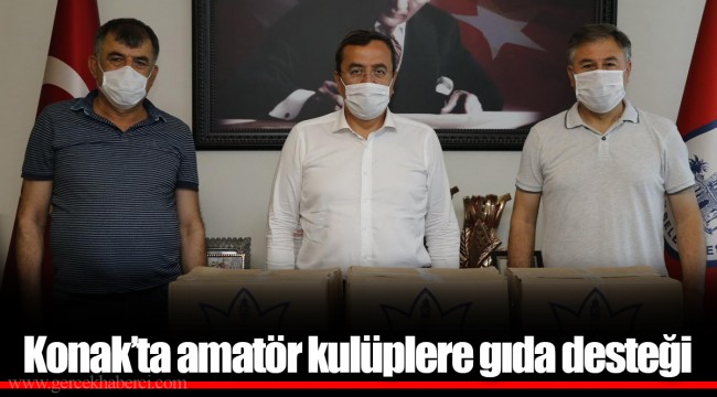 Konak’ta amatör kulüplere gıda desteği