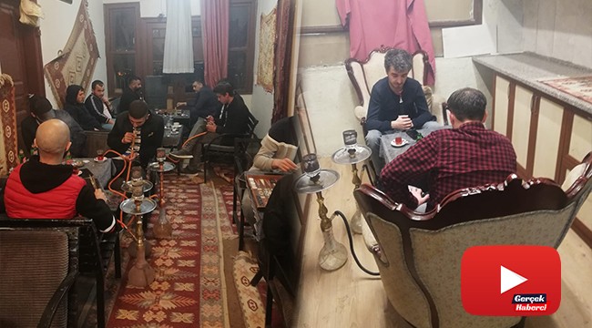 Korona da neymiş... Salgına rağmen nargile partisine polis baskını