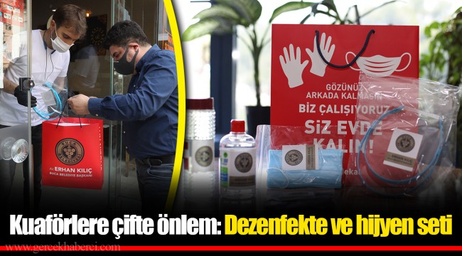 Kuaförlere çifte önlem: Dezenfekte ve hijyen seti 
