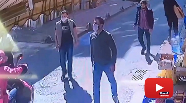 Maskeli magandalar, iki işletmeciyi tekme tokat dövdü