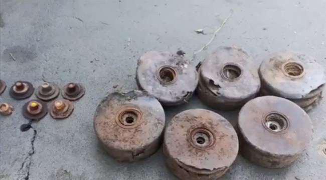 MSB, imha ettiği antitank mayınlarının görüntülerini paylaştı