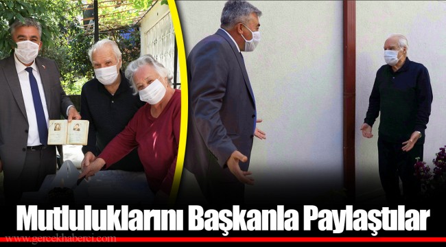 Mutluluklarını Başkanla Paylaştılar