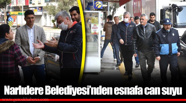 Narlıdere Belediyesi’nden esnafa can suyu