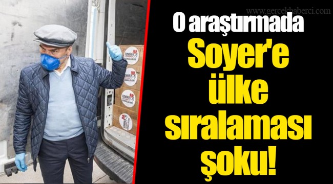 O araştırmada Soyer'e ülke sıralaması şoku!