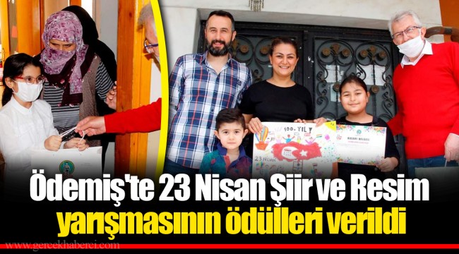 Ödemiş'te 23 Nisan Şiir ve Resim yarışmasının ödülleri verildi