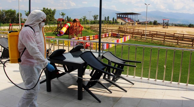 Ödemiş’te dezenfeksiyon mesaisi tam gaz
