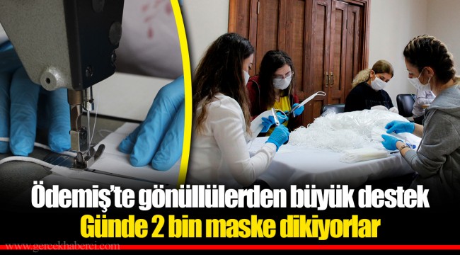 Ödemiş’te gönüllülerden büyük destek