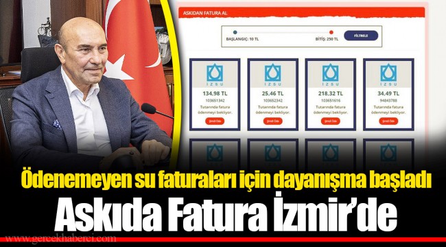 Ödenemeyen su faturaları için dayanışma başladı Askıda Fatura İzmir’de