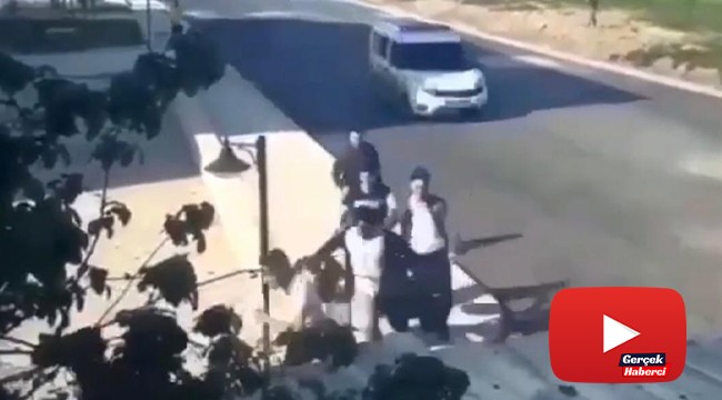 Polisi gören gençler böyle kaçtı