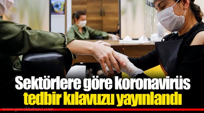 Sektörlere göre koronavirüs tedbir kılavuzu yayınlandı