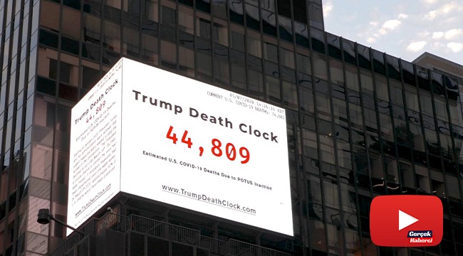 ‘Trump’ın ölüm saati’ Times Meydanı’nda