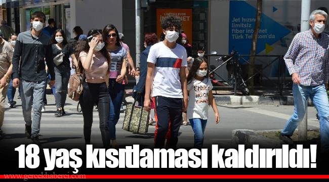 18 yaş sınırlaması kaldırıldı!