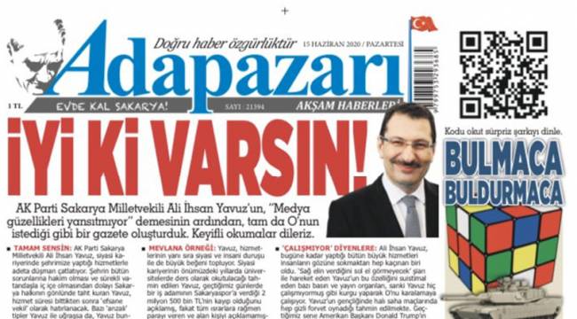 AK Parti'li Ali İhsan Yavuz'u hicveden yerel gazete yöneticileri ifadeye çağrıldı!