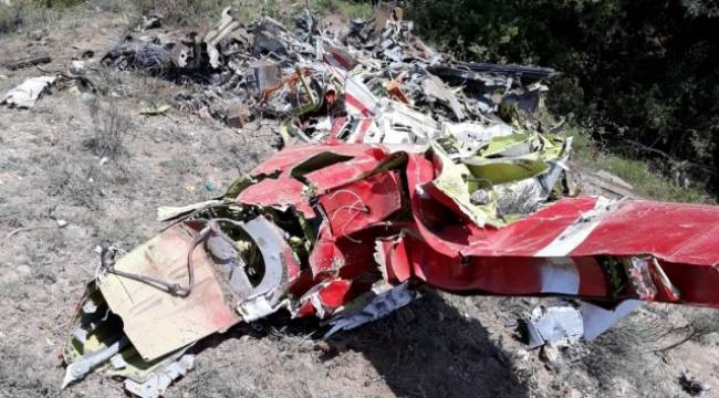 Ankara'da eğitim uçağı düştü
