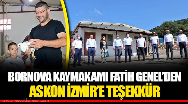 BORNOVA KAYMAKAMI FATİH GENEL’DEN ASKON İZMİR’E TEŞEKKÜR