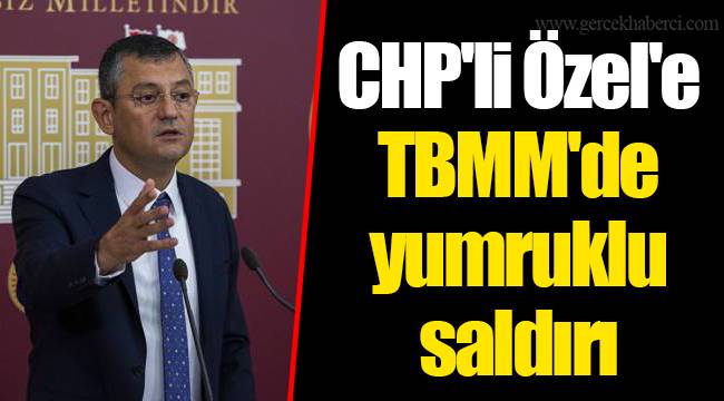 CHP'li Özel'e TBMM'de yumruklu saldırı