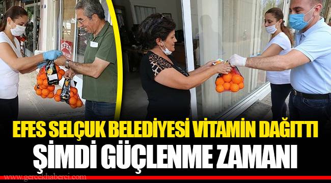 EFES SELÇUK BELEDİYESİ VİTAMİN DAĞITTI 