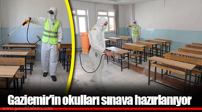 Gaziemir'in okulları sınava hazırlanıyor
