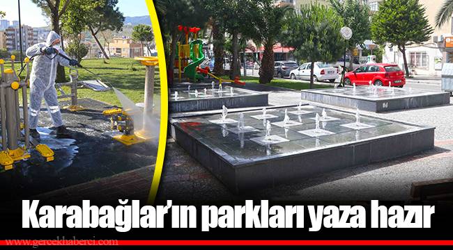 Karabağlar’ın parkları yaza hazır