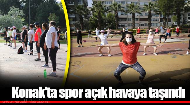 Konak'ta spor açık havaya taşındı
