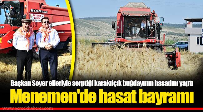 Menemen'de hasat bayramı