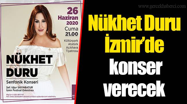 Nükhet Duru İzmir’de konser verecek