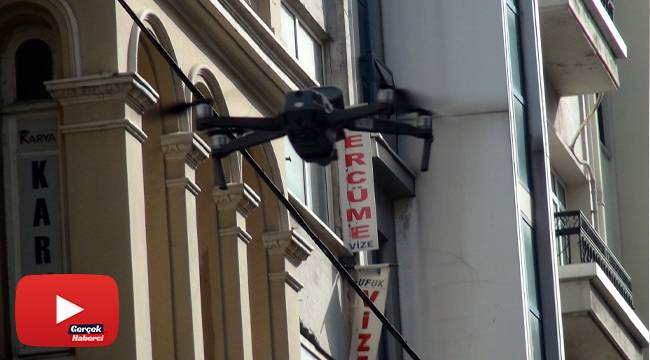Polisin “hoparlörlü drone” ile uyardığı vatandaşlar şaşkına döndü