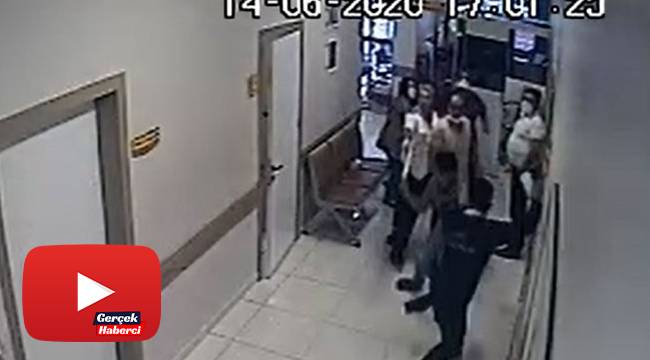 Sağlık çalışanlarına palalı saldırı güvenlik kamerasında