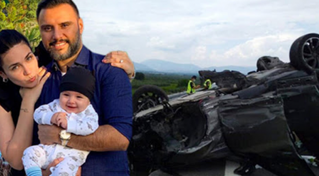 Şarkıcı Alişan Manisa'da kaza yaptı: Aracı 30 metre sürüklendi!