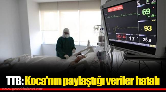 TTB: Koca'nın paylaştığı veriler hatalı