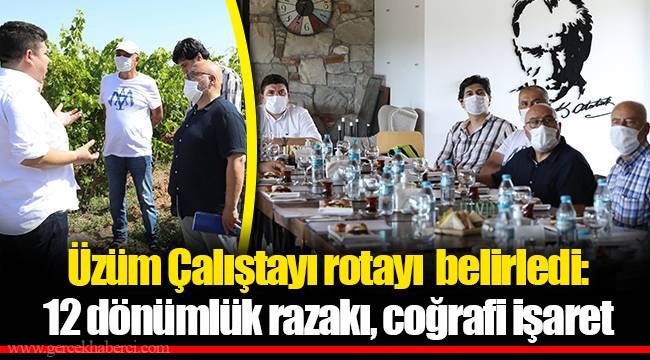 Üzüm Çalıştayı rotayı  belirledi: 12 dönümlük razakı, coğrafi işaret 
