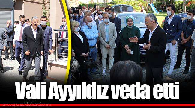 Vali Ayyıldız veda etti