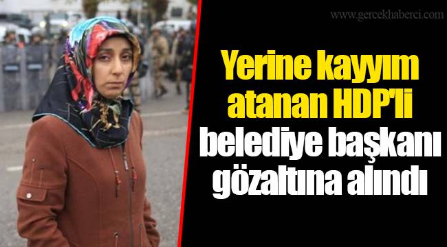 Yerine kayyım atanan HDP'li belediye başkanı gözaltına alındı