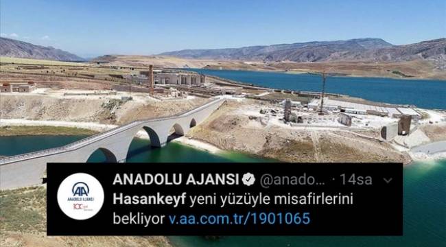 Anadolu Ajansı'nın Hasankeyf haberine tepki yağdı gelen cevaplar olay oldu!