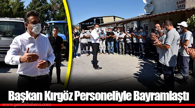 Başkan Kırgöz Personeliyle Bayramlaştı