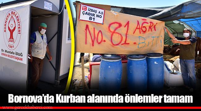 Bornova’da Kurban alanında önlemler tamam