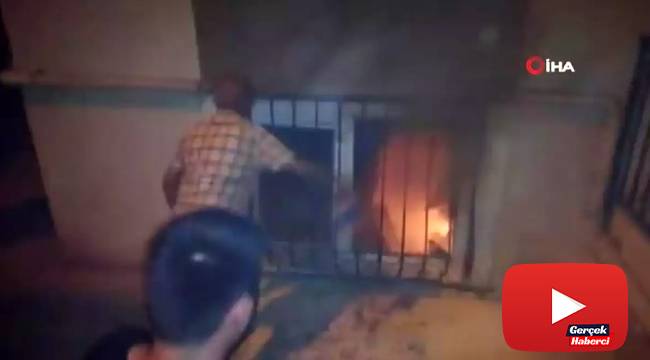 Eşiyle tartıştı, sinirinden evini kundakladı
