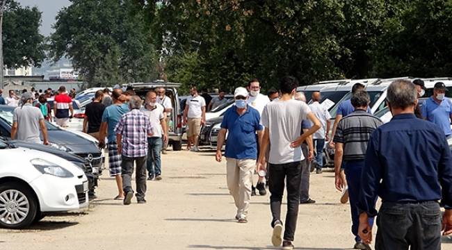 İkinci el oto pazarında müşteri çok alıcı yok