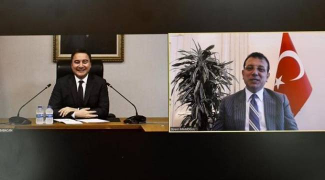 İmamoğlu'ndan Babacan ve Karamollaoğlu'na 'Kanal İstanbul' sunumu