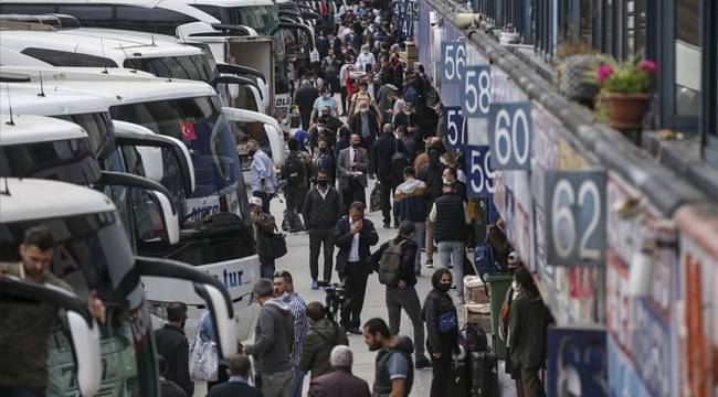 İstanbul'da normalleşmeyle şehirlerarası otobüs sefer sayısı günde 1150'ye çıktı