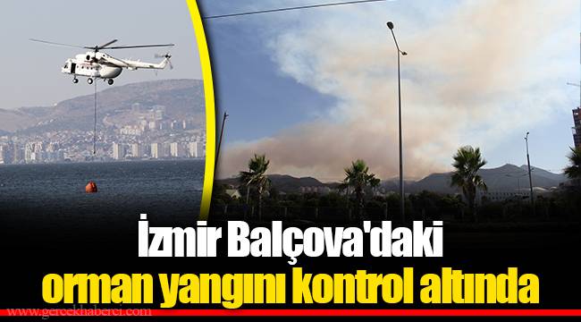 İzmir Balçova'daki orman yangını kontrol altında